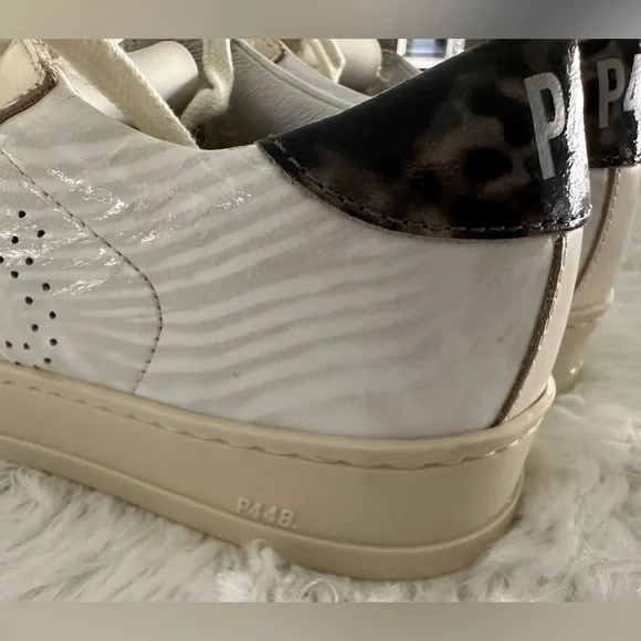New P448 White Patent sneakers shoes sz 35 - Picture 4 of 8